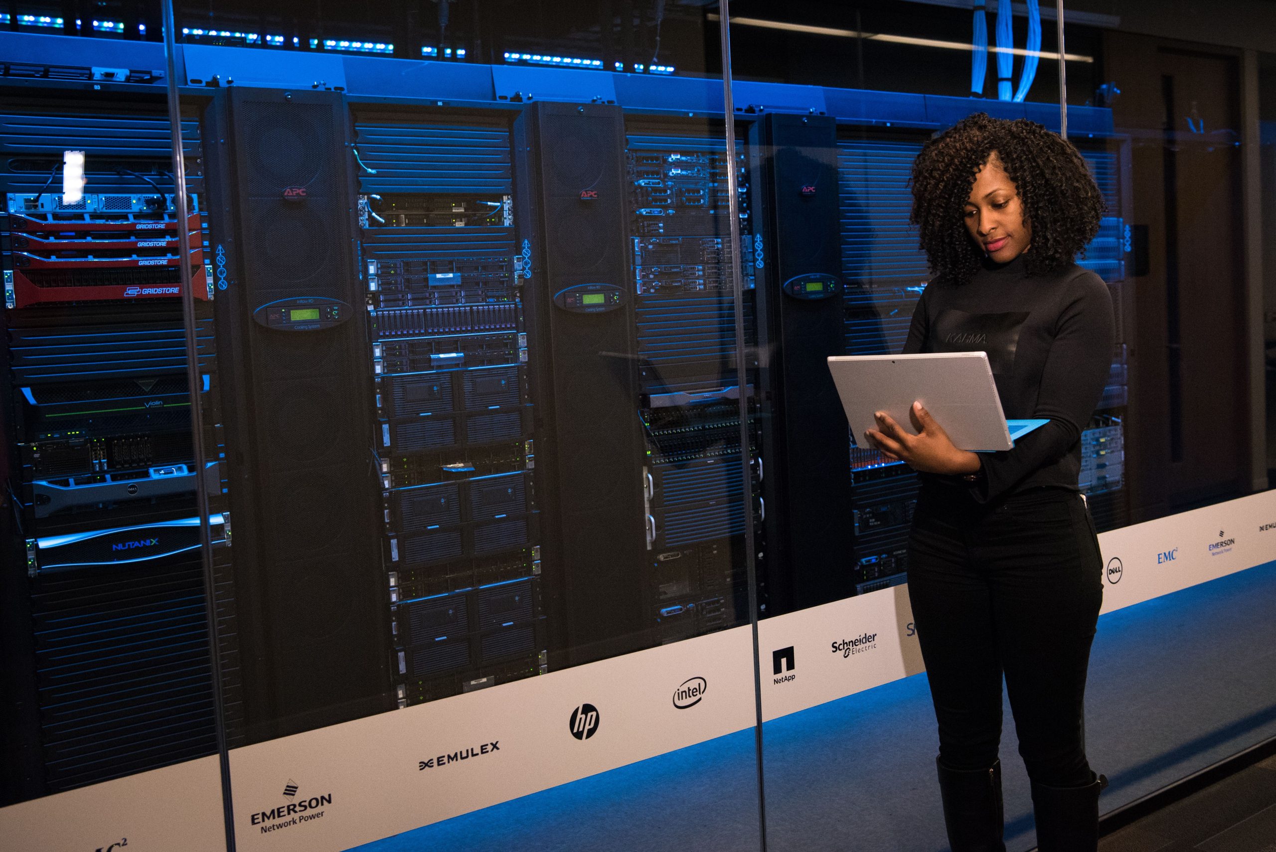 Information security engineer monitoring servers for ISO 27001 ISMS in South Africa